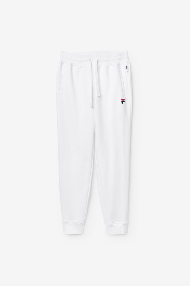 Fila Chardon Jogger White Pants Mens - NZ 79384-LJUK